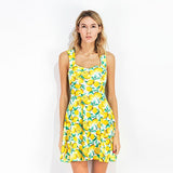 Summer Dress Women Fruit Lemon