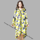 Trench Style Hooded Women Raincoat