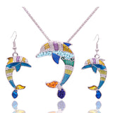Summer Dolphin Jewelry Set