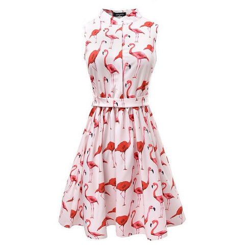 Flamingo Summer Dress