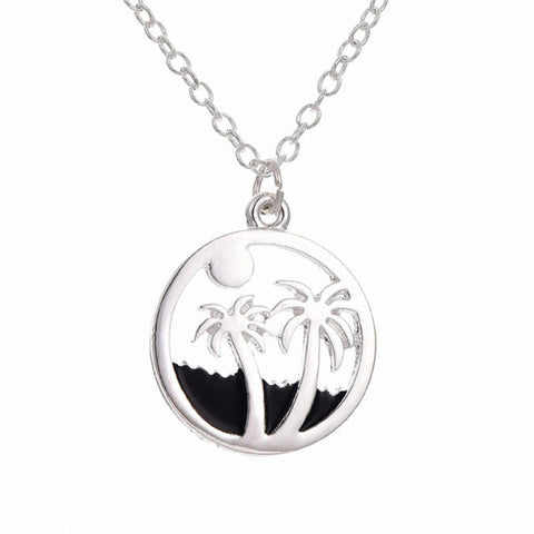 Sunshine Palm Tree Necklace