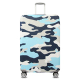 Elastic Thick Luggage Cover with World Map