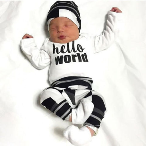 Newborn Baby Set - Hello World