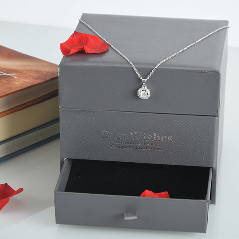 Rose Box Necklace